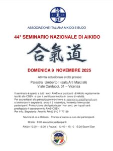 aikido vicenza dojo itto isshin associazione italiana aikido budo AIAB A.I.A.B. seminario nazionale
